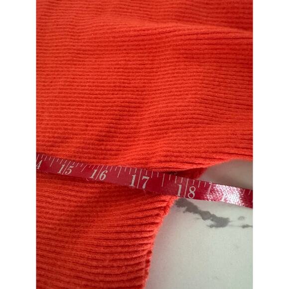 Chelsea & Theodore DOlman Sleeve Sweater Orange Size XS Hoodie - Picture 4 of 7